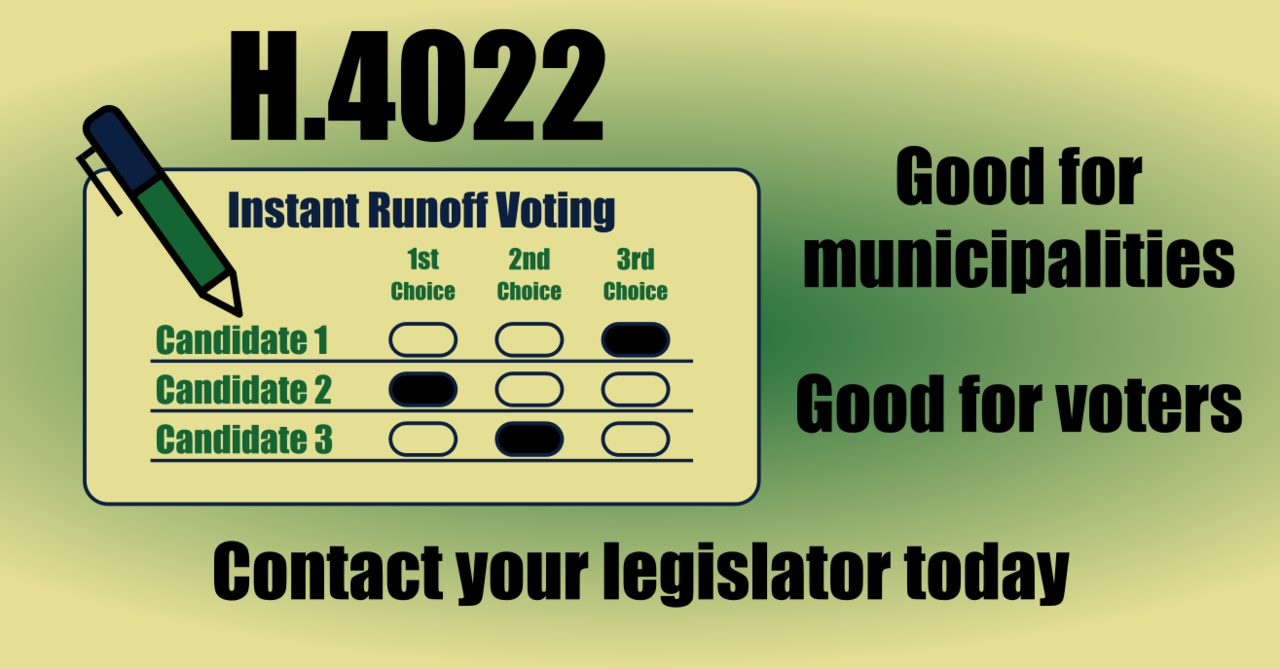 Ask your representative to cosponsor H.4022. Let’s expand Instant Runoff Voting in South Carolina!