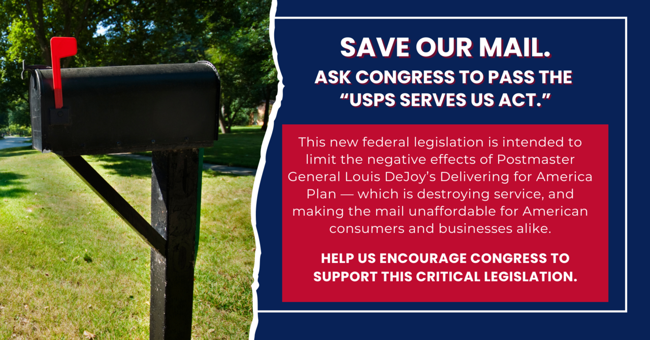 Ask your member of congress to support new legislation to save the usps 