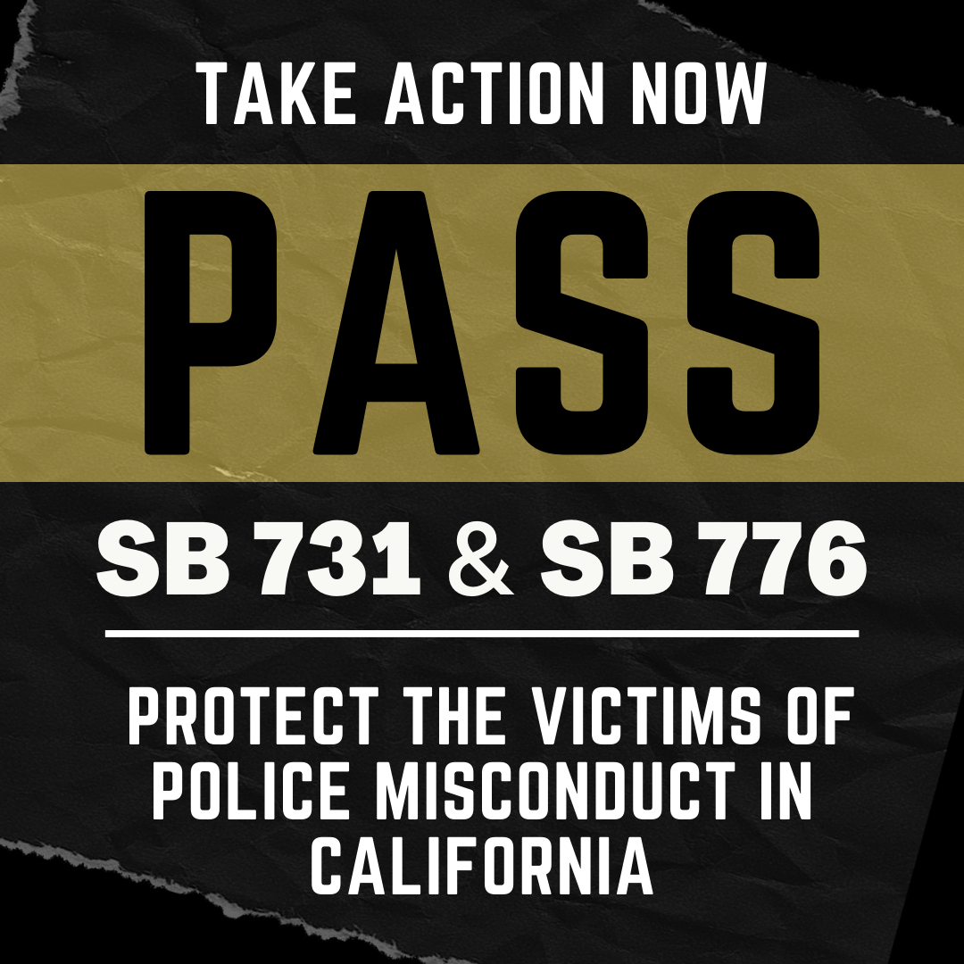 Call to Action Support California SB 731 and SB 776