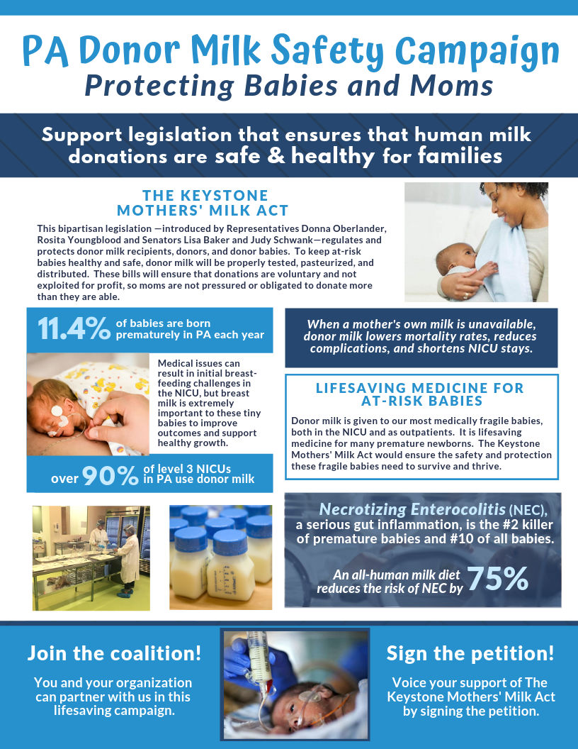 Keep Moms & Babies Safe Regulate PA Milk Banks!